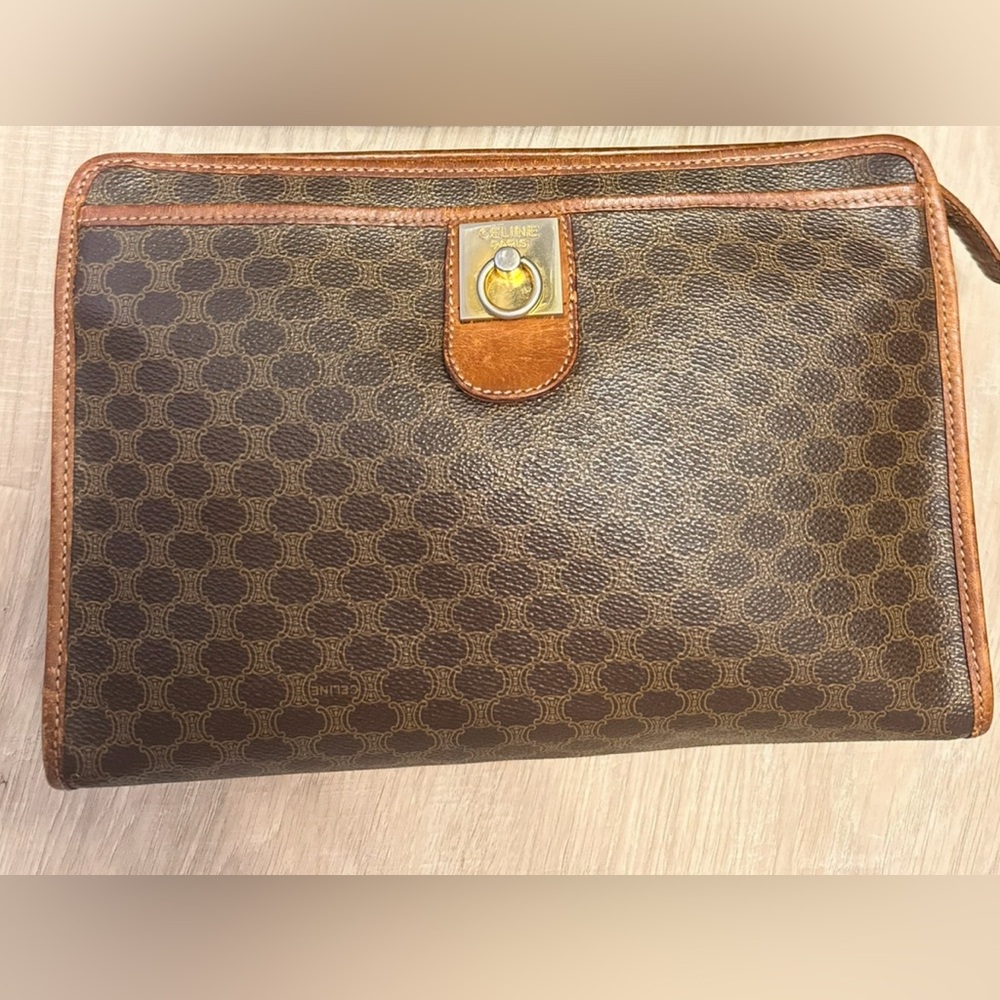 Vintage Celine Macadam‎ Portfolio Clutch